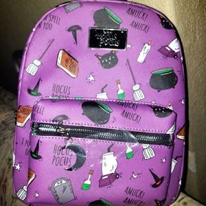 Mini backpack, purple, hot topic